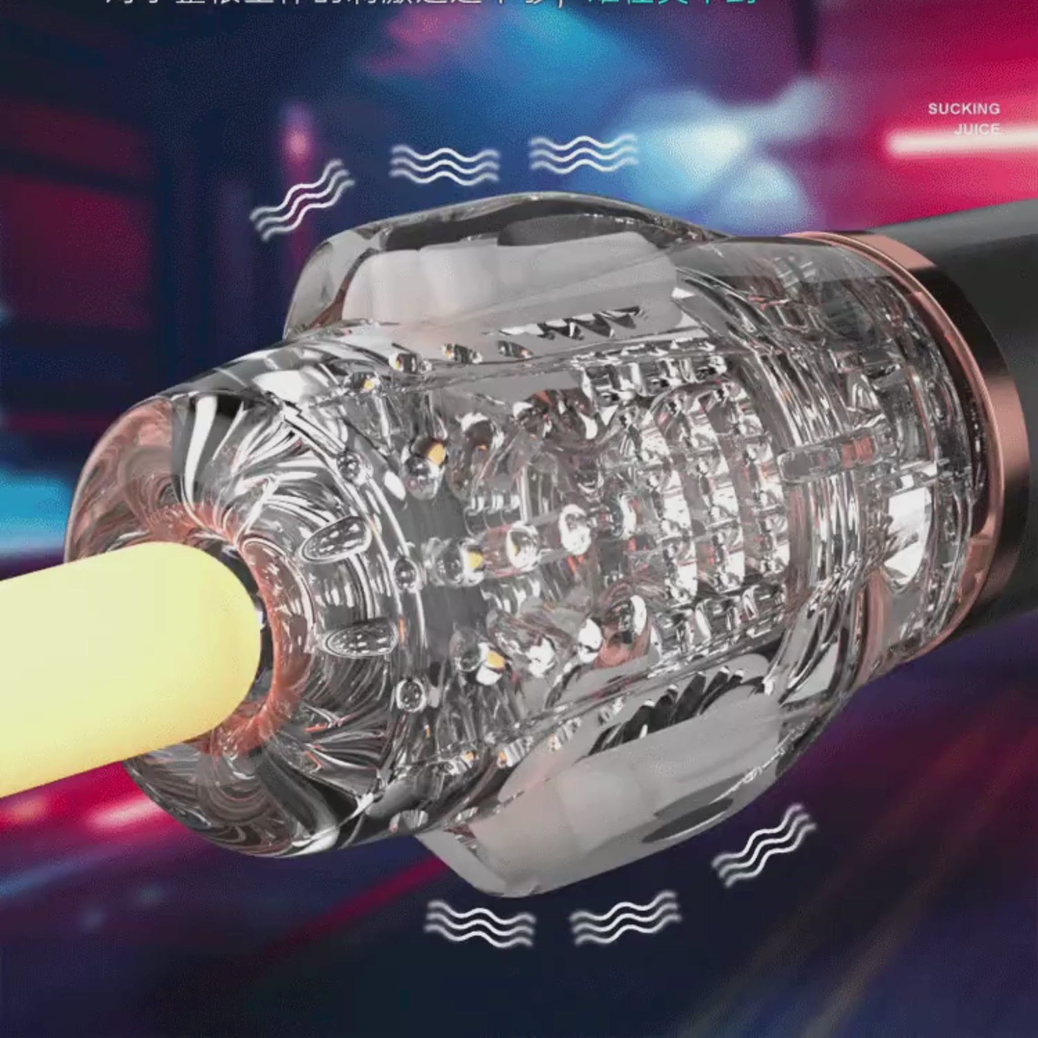 The Male Rose 2.0 Sucking and Vibrating Masturbate Stroker